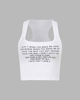 Ich hasse es, dass ich dich liebe, Baby Tank Top